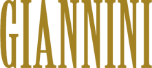 Logo del marchio "GIANNINI" con tipografia maiuscola in colore oro/dorato su sfondo trasparente.